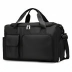 Large-Capacity Nylon Travel Bag with Shoe Compartment for Men and Women