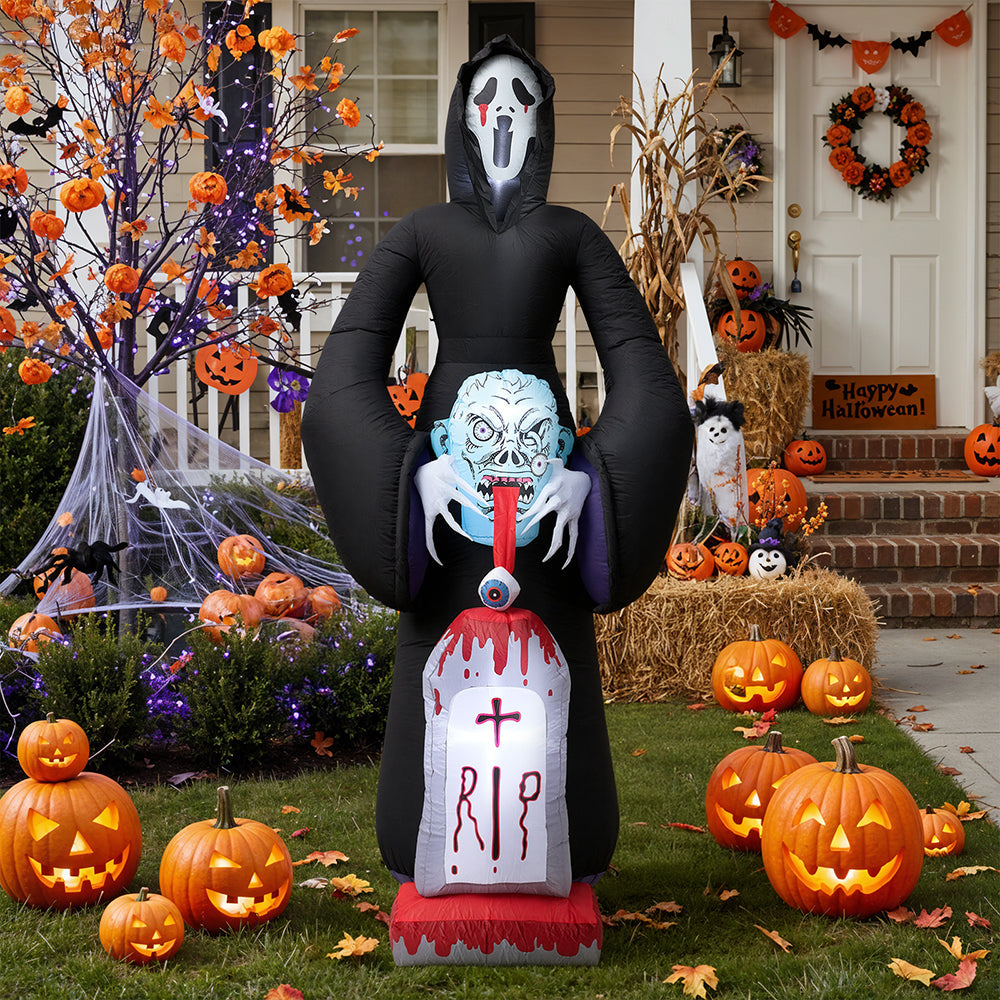 Large Halloween Grim Reaper Inflatable Outdoor Decoration