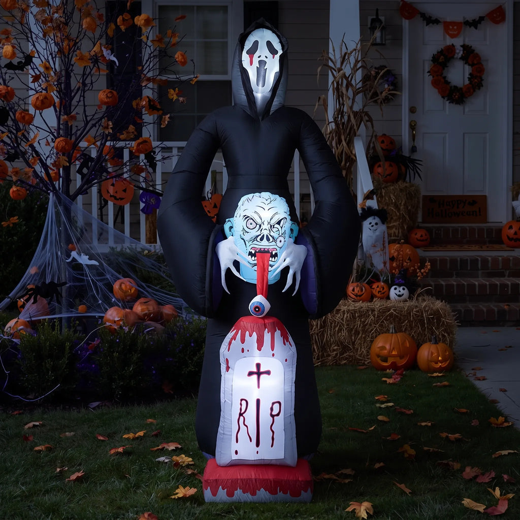 Large Halloween Grim Reaper Inflatable Outdoor Decoration