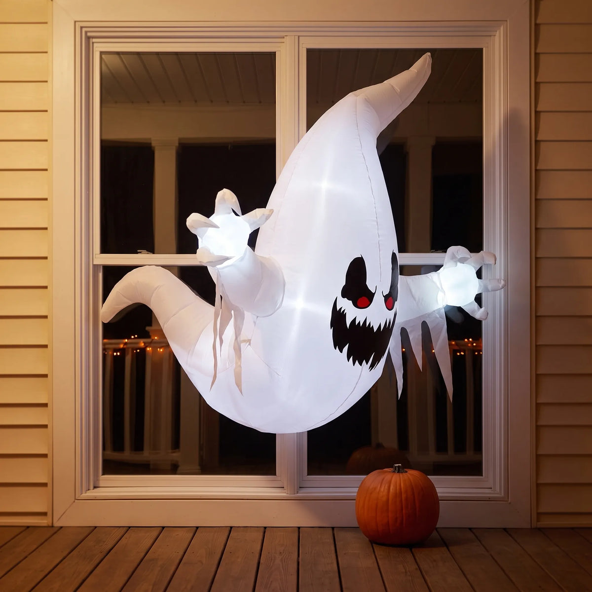 Large Halloween Inflatable Ghost Window Decoration 120cm