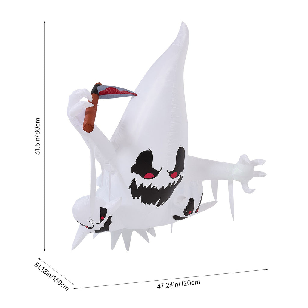 Large Halloween Inflatable Ghost Window Decoration 120cm