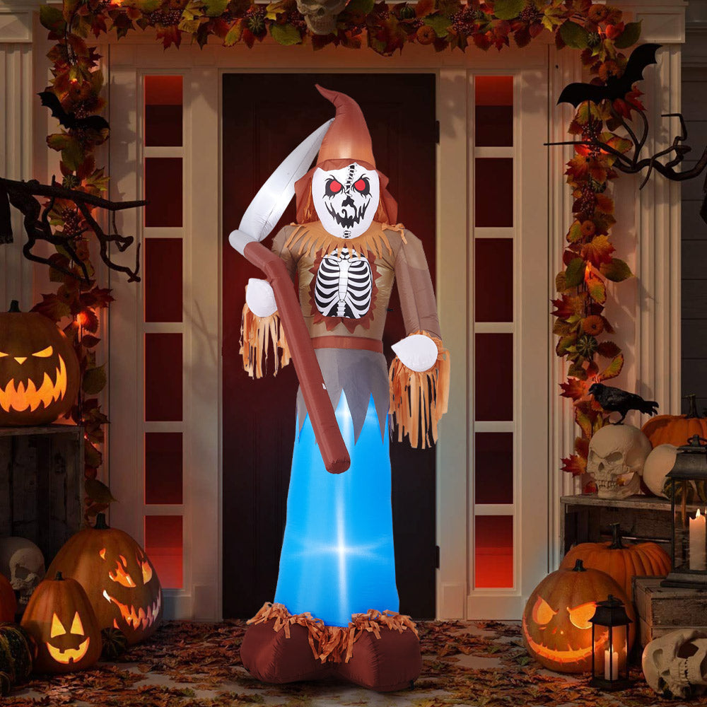 Large Halloween Inflatable Grim Reaper Scarecrow 315cm