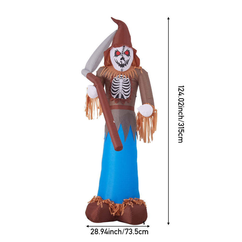 Large Halloween Inflatable Grim Reaper Scarecrow 315cm