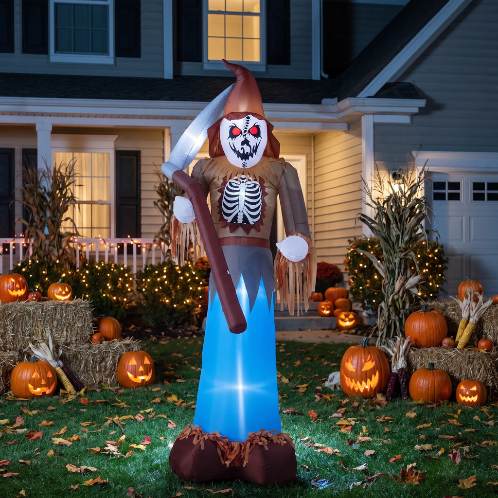 Large Halloween Inflatable Grim Reaper Scarecrow 315cm