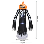 Large Halloween Pumpkin Head Skeleton Inflatable 270cm