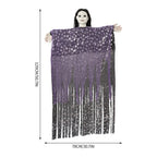 Large Hanging Halloween Ghost Decoration Purple Robe