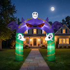 Large Illuminated Halloween Inflatable Archway 240cm