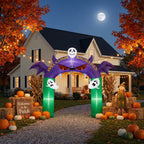 Large Illuminated Halloween Inflatable Archway 240cm