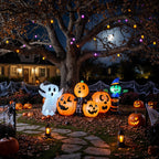 Large Lighted Halloween Inflatable Ghost Outdoor Decor 6 LEDs
