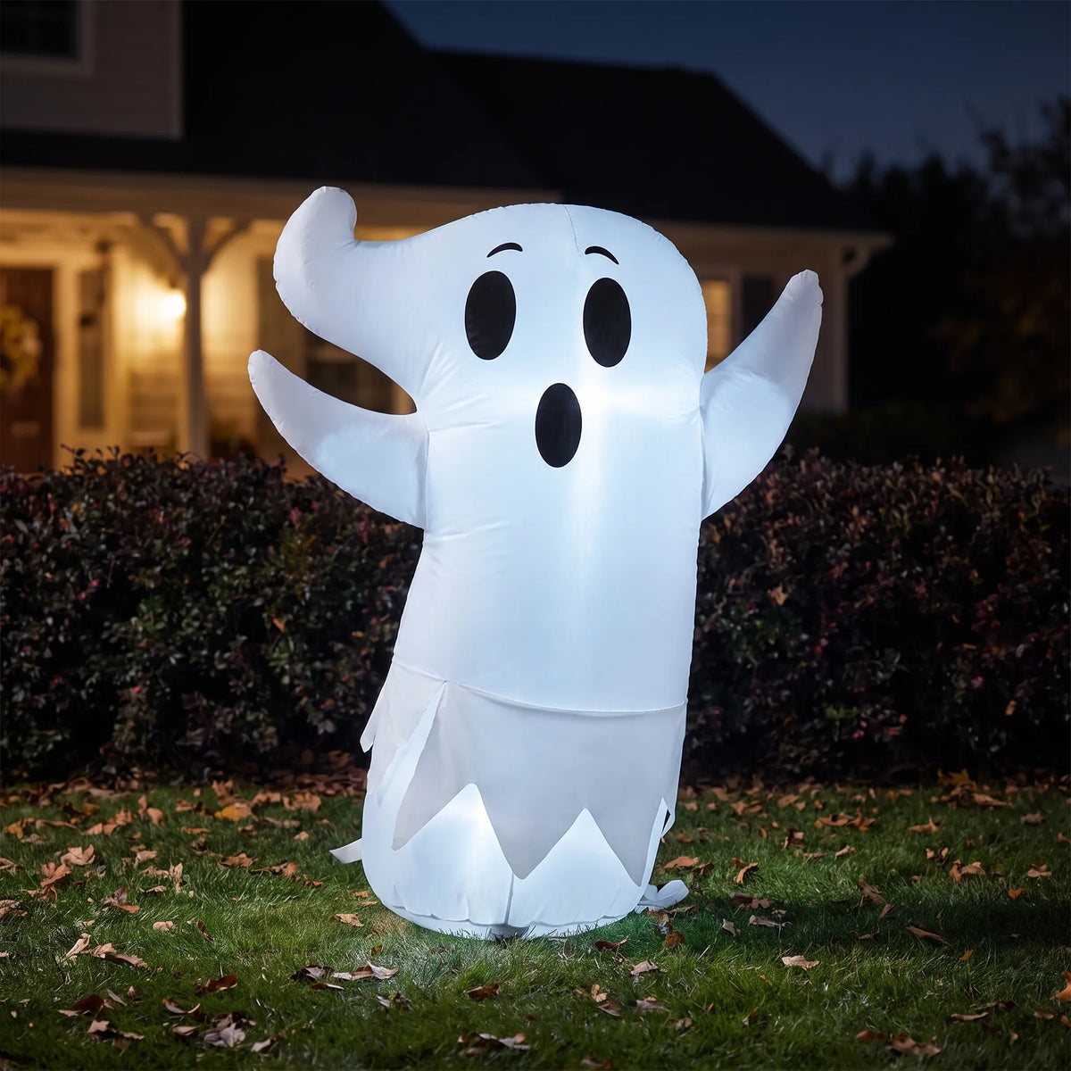 Large Lighted Halloween Inflatable Ghost Outdoor Decor 6 LEDs