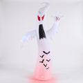 Large Lighted Halloween Inflatable Ghost Round Outdoor Decor