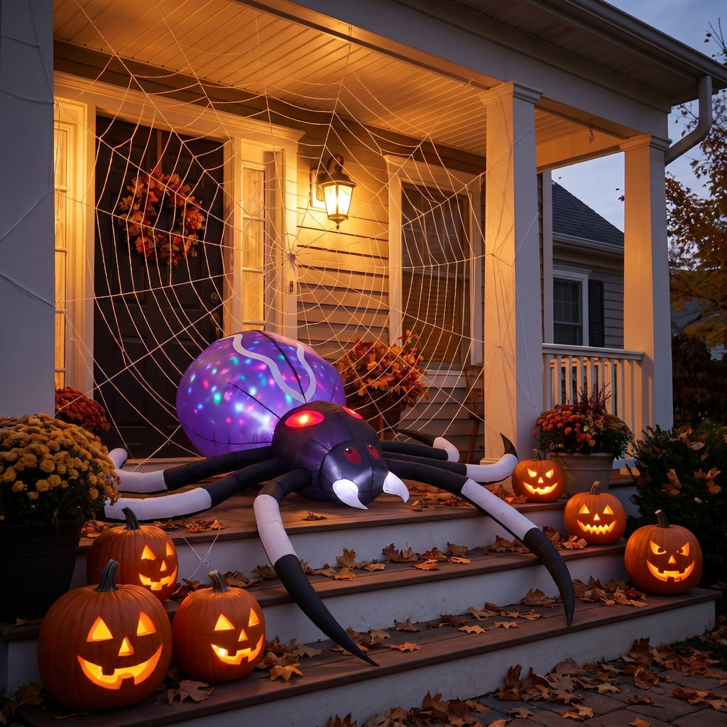 Large Outdoor Halloween Inflatable Spider 323cm