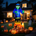 Large Outdoor Halloween Witch Inflatable 210cm
