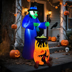 Large Outdoor Halloween Witch Inflatable 210cm