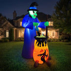Large Outdoor Halloween Witch Inflatable 210cm