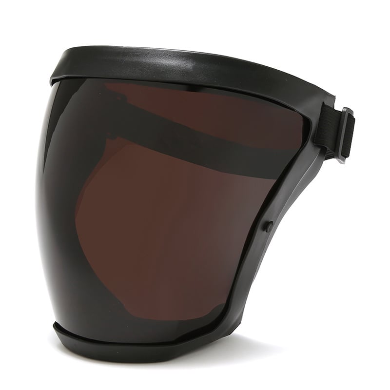Large Transparent Full-Wrap PC Face Shield, Headband, One Size