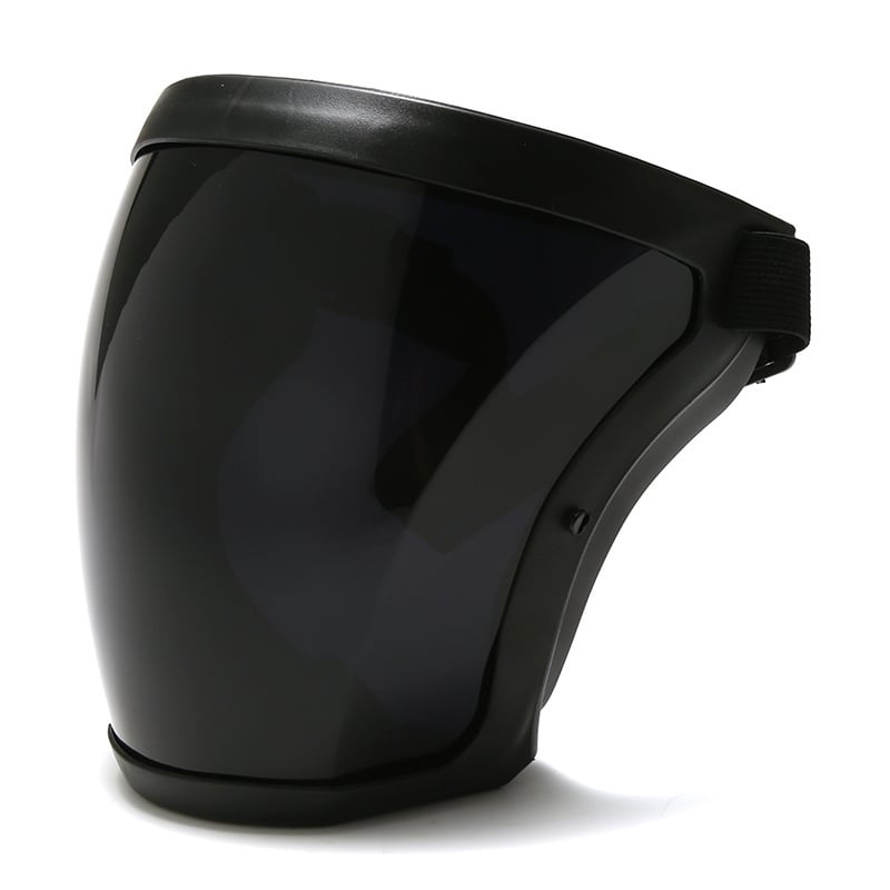 Large Transparent Full-Wrap PC Face Shield, Headband, One Size
