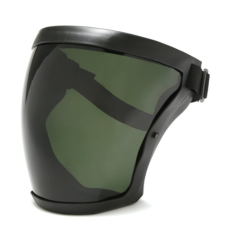 Large Transparent Full-Wrap PC Face Shield, Headband, One Size