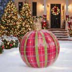 Large Weather-Resistant PVC Christmas Baubles, 60 cm, Set of 2