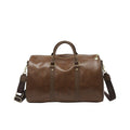 Leather Weekender Bag with Adjustable Shoulder Strap
