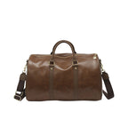 Leather Weekender Bag with Adjustable Shoulder Strap