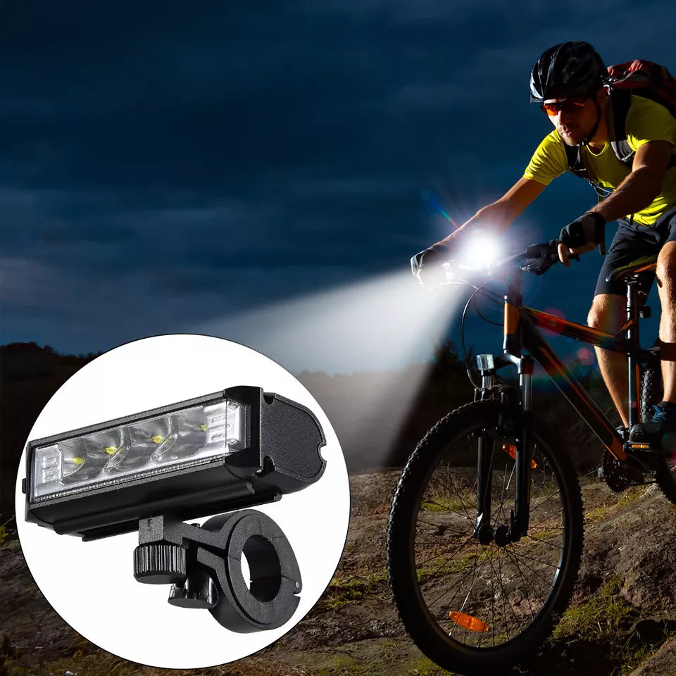 LED Bicycle Light, 900–2600 Lumens, Four Modes, IPX6
