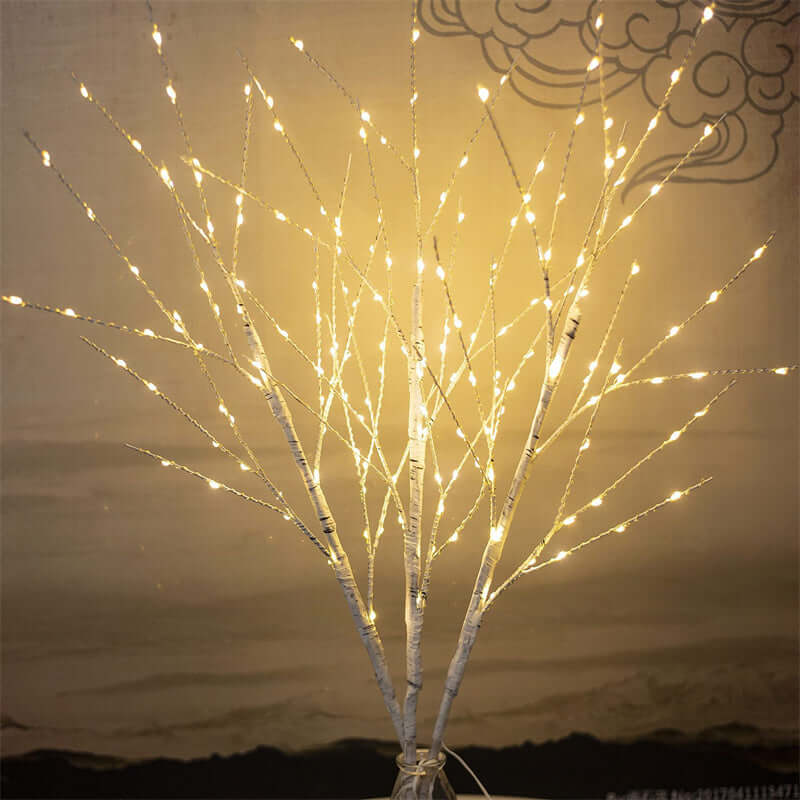 LED Christmas Birch Tree Decorative Lights, 80cm