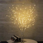 LED Christmas Birch Tree Decorative Lights, 80cm