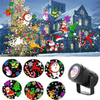 LED Christmas Snowflake Projector Lamp, 16 Patterns, 4W