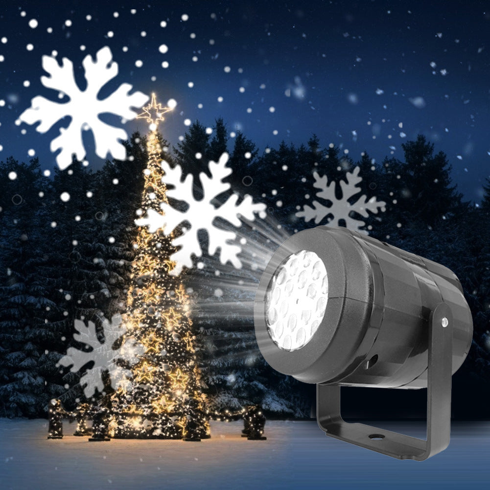 LED Christmas Snowflake Projector Lamp, 16 Patterns, 4W