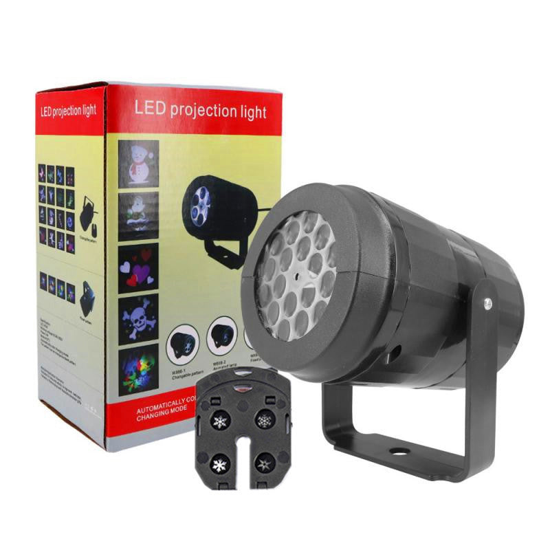 LED Christmas Snowflake Projector Lamp, 16 Patterns, 4W