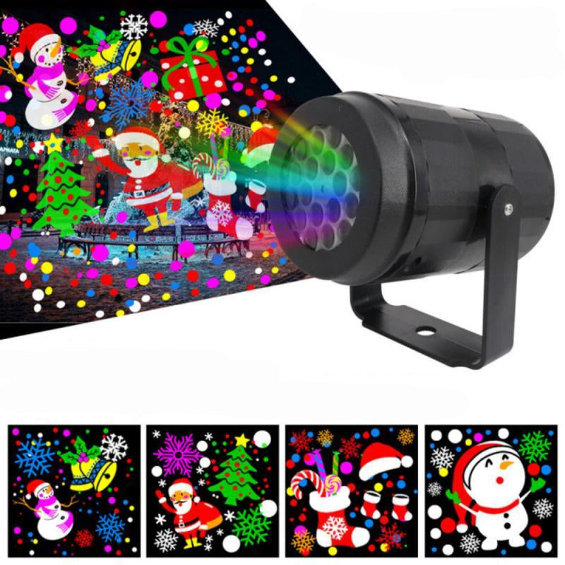 LED Christmas Snowflake Projector Lamp, 16 Patterns, 4W