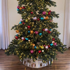 LED Gingerbread House Christmas Tree Collar, PVC, 5 Panels