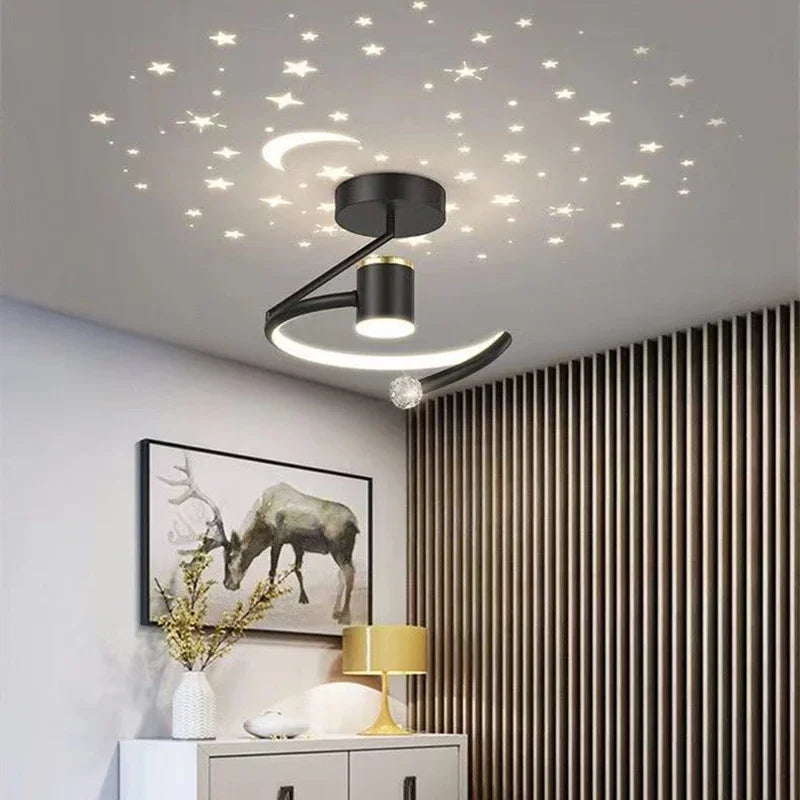 LED Starry Sky Ceiling Light, Aluminium, Dimmable, 24 cm