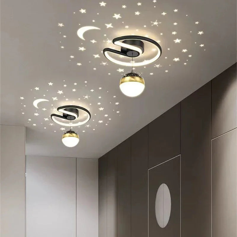 LED Starry Sky Ceiling Light, Aluminium, Dimmable, 24 cm