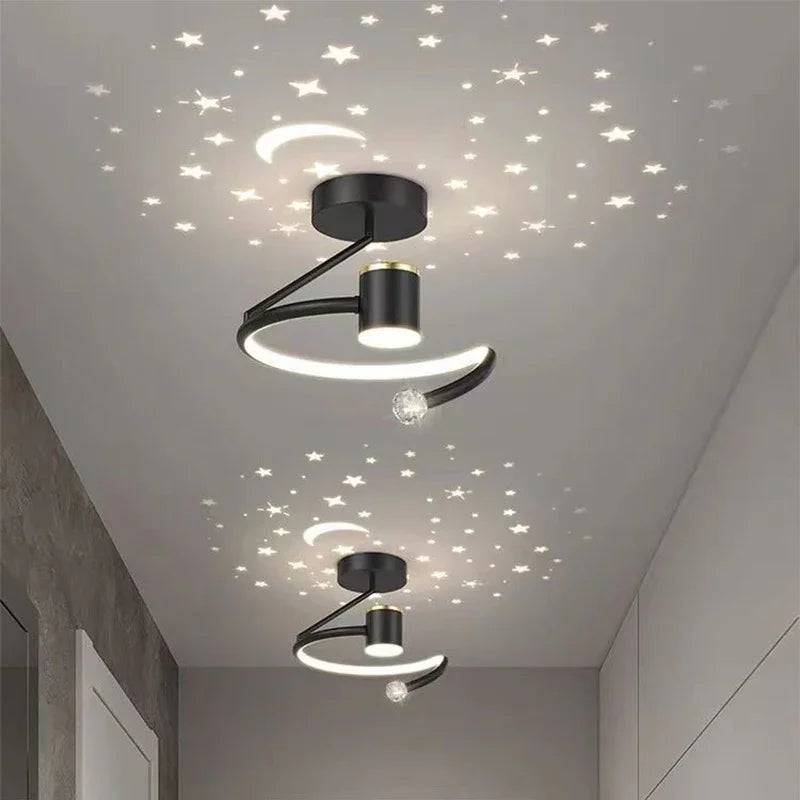 LED Starry Sky Ceiling Light, Aluminium, Dimmable, 24 cm