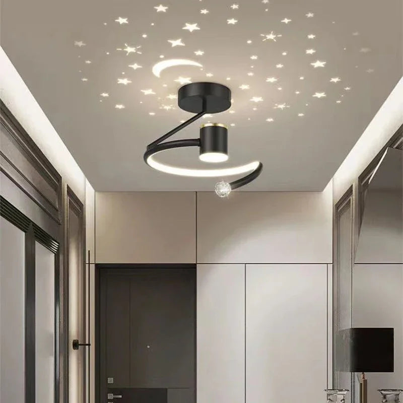 LED Starry Sky Ceiling Light, Aluminium, Dimmable, 24 cm