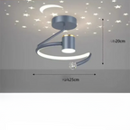 LED Starry Sky Ceiling Light, Aluminium, Dimmable, 24 cm