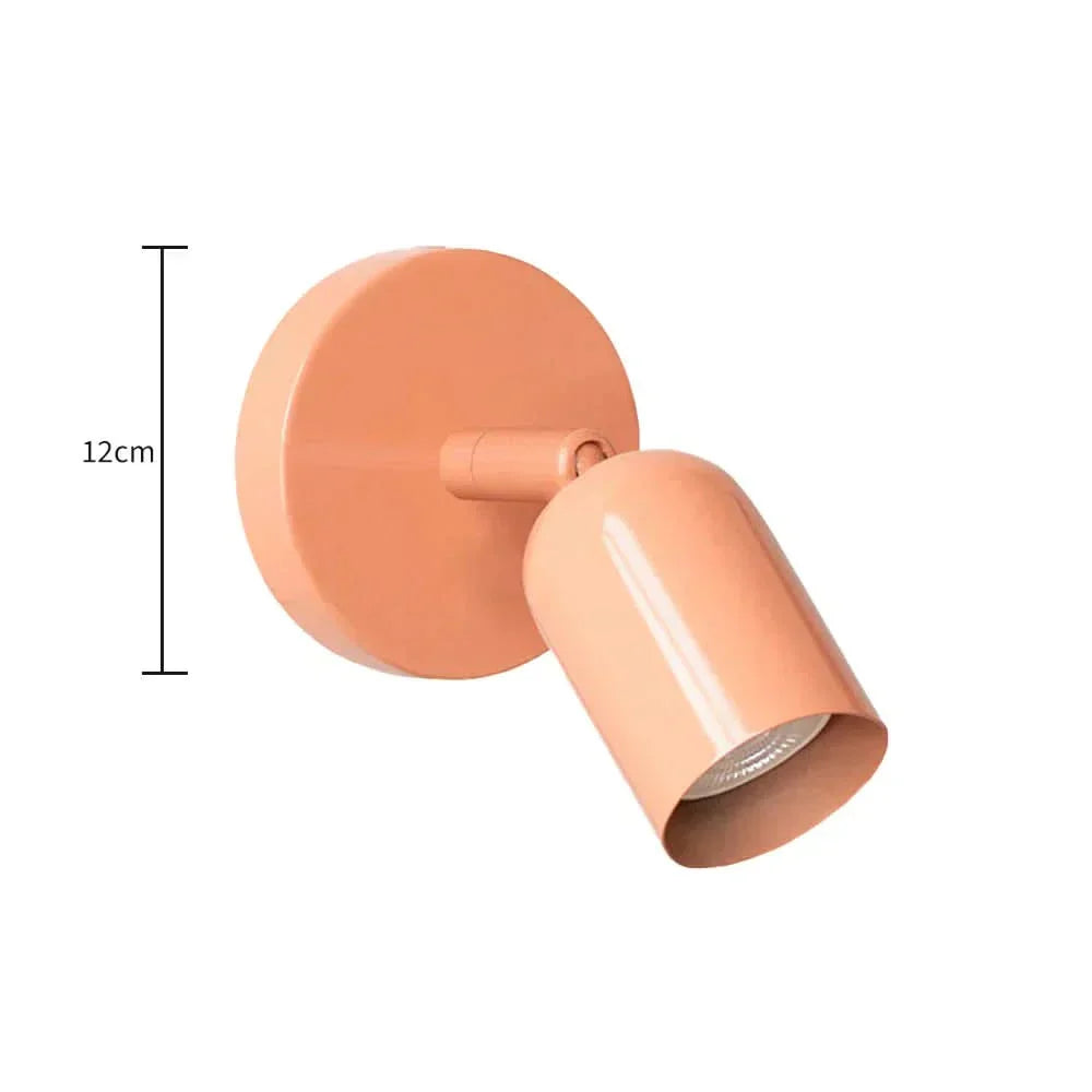 LED Wall Reading Light with Rotating Head, Iron, Ø 12 cm