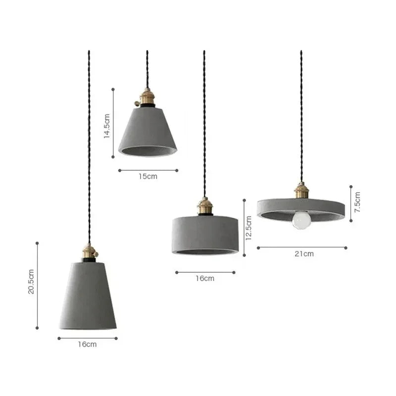 Leifa Cement Pendant Light-Welvere