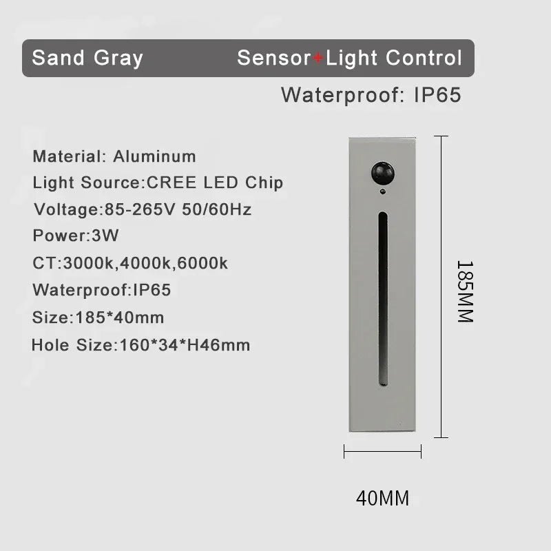 Leifar Motion Sensor Stair Livine Light-Welvere