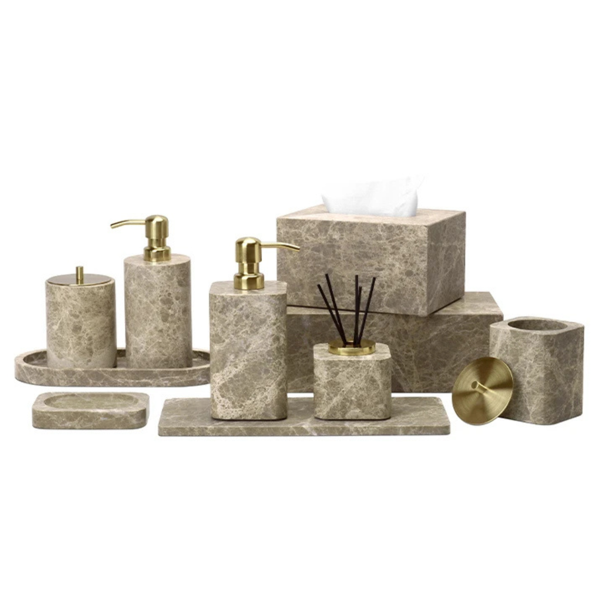Leon Bathroom Accessories Set-Welvere