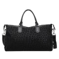Leopard Print Travel Duffel Bag with Detachable Shoulder Strap
