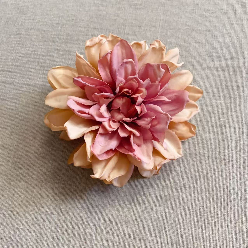 Lifelike Floral Hair Brooch with Pin Closure