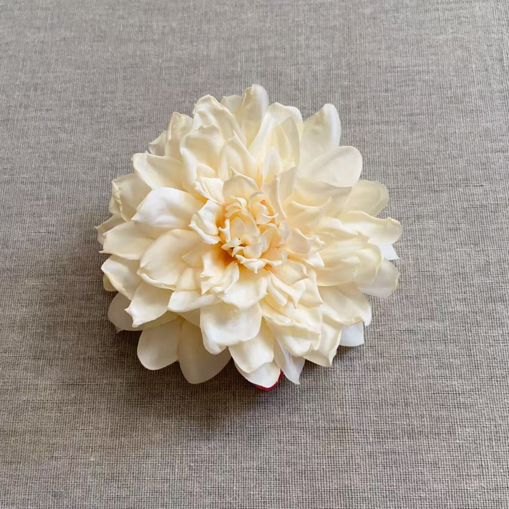Lifelike Floral Hair Brooch with Pin Closure
