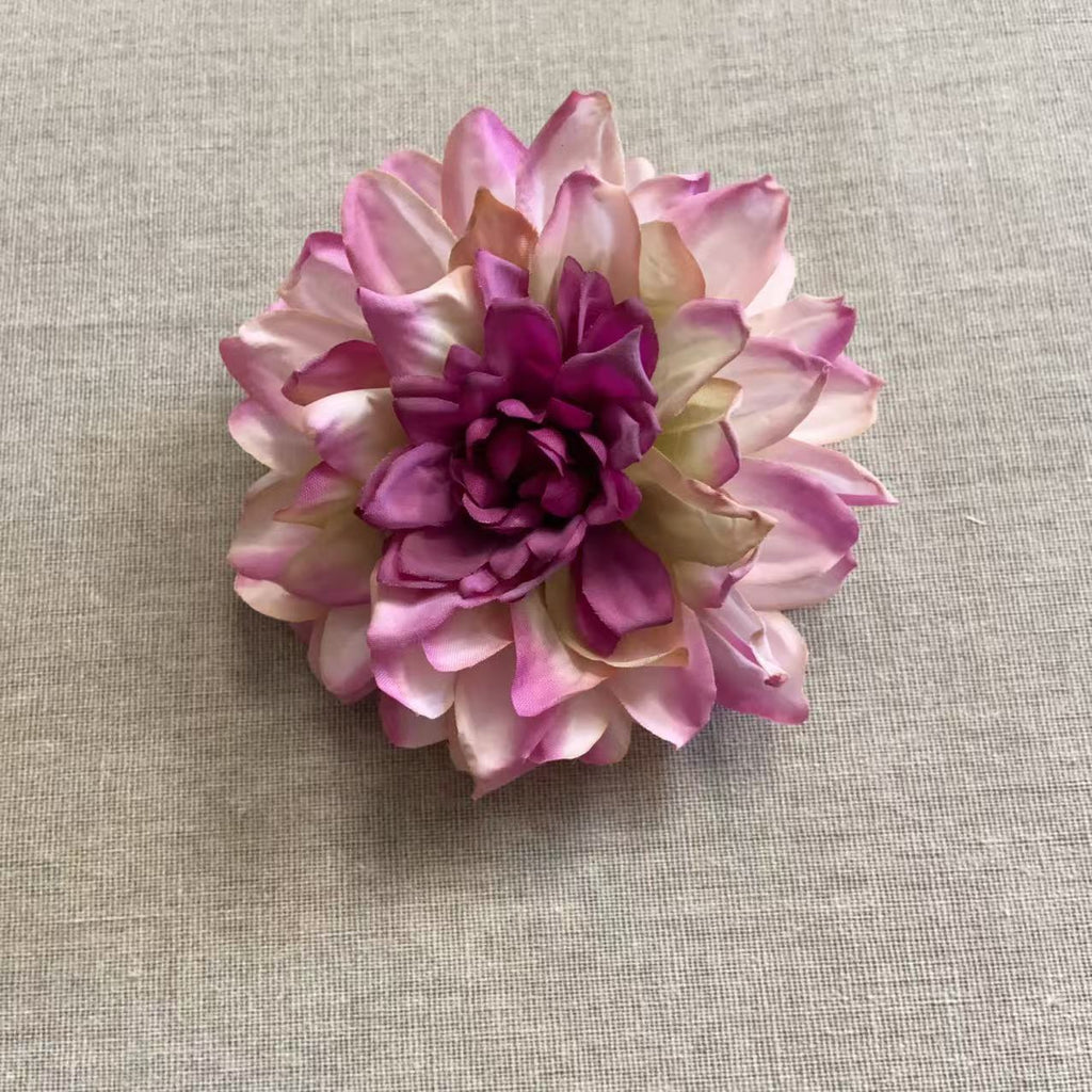 Lifelike Floral Hair Brooch with Pin Closure