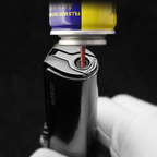 Windproof Triple Jet Torch Lighter for Outdoor Use - Built-in Cigar Punch