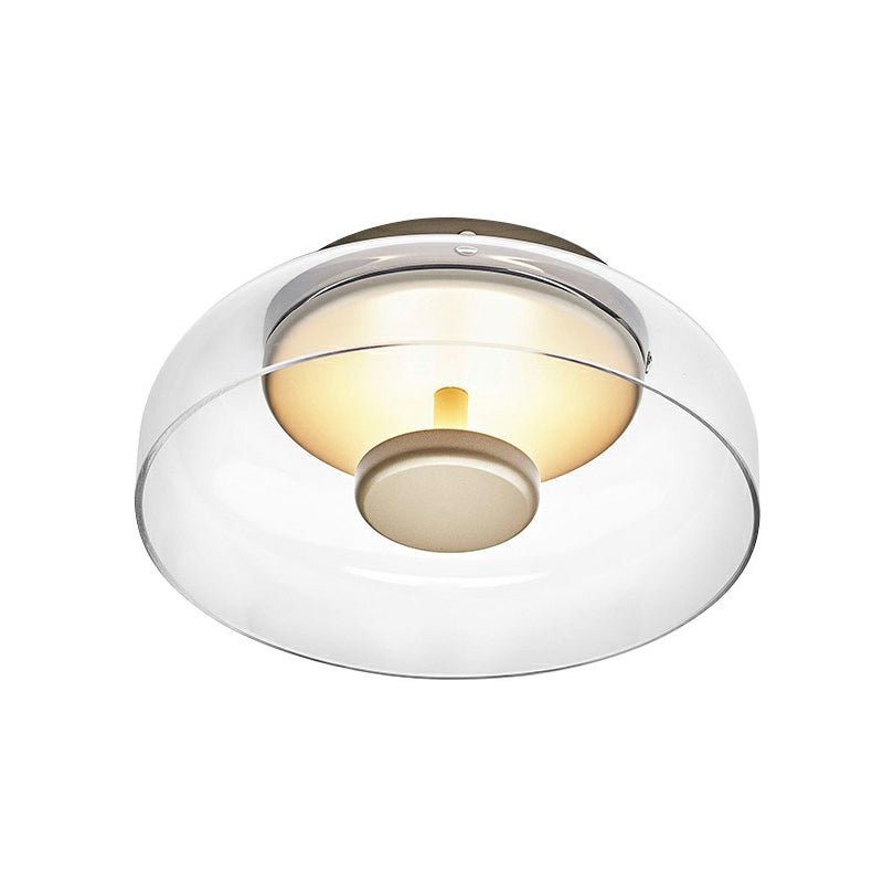 Modern LED Ceiling Light for Entrance or Living Room - Smoke Grey Amber, view 3