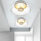 Modern LED Ceiling Light for Entrance or Living Room - Smoke Grey Amber, view 4