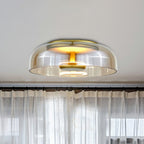 Modern LED Ceiling Light for Entrance or Living Room - Smoke Grey Amber